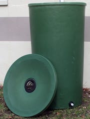 Buy 150 Gallon Plastic Rain Barrel Tank by Chemtainer of Green color for only $688.00