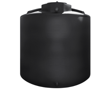 Buy 2500 Gallon Plastic Vertical Water Storage Tank in Black by Chemtainer of Black color for only $2,199.99