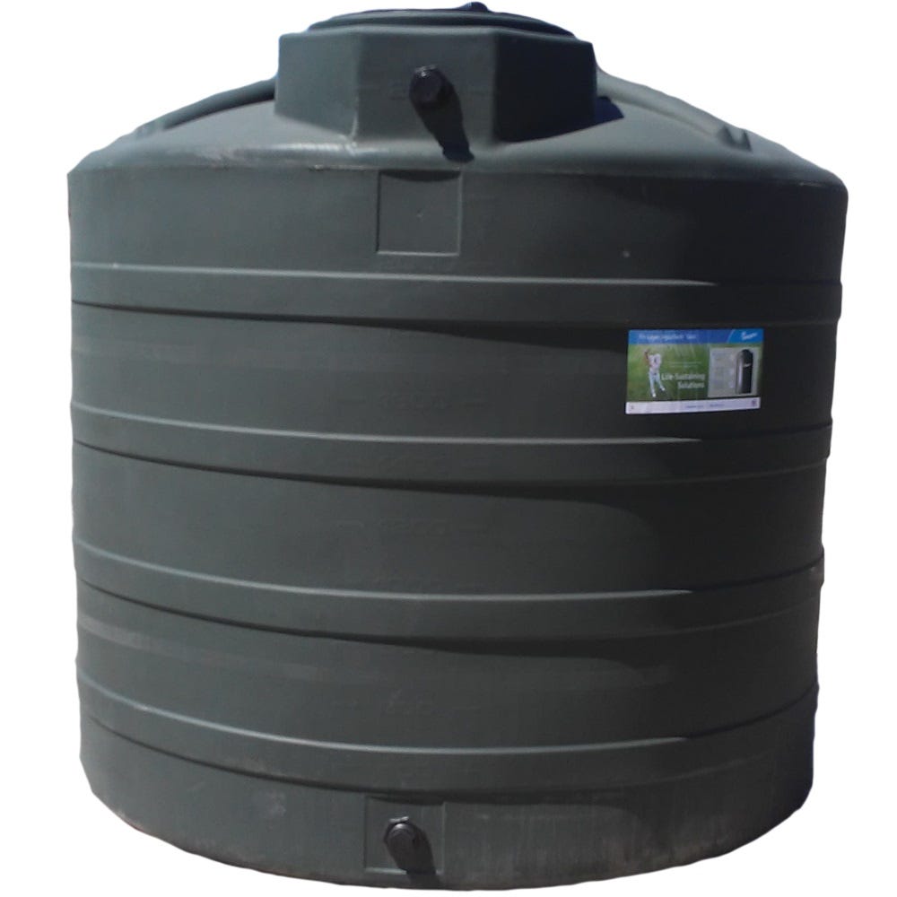 Buy 5000 Gallon Plastic Vertical Water Storage Tank in Green by Snyder Industries of Green color for only $4,637.99