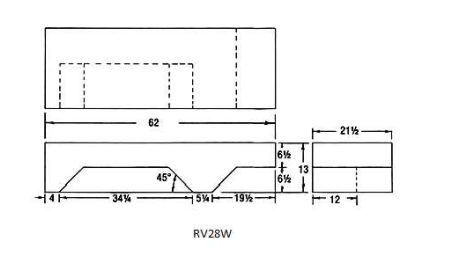Buy 55 Gallon Plastic RV Water Tank - Odd Shape by Ronco Plastics for only $439.99