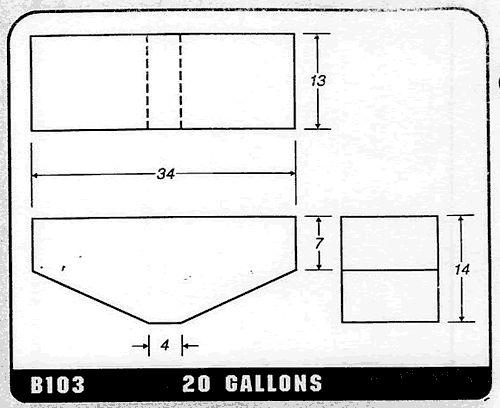 Buy 20 Gallon Plastic Marine Water or Waste Holding Tank by Ronco Plastics for only $275.00