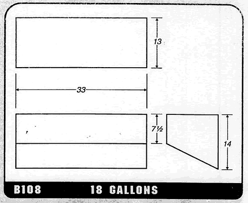 Buy 18 Gallon Plastic Marine Water Tank without Fittings by Ronco Plastics for only $275.00