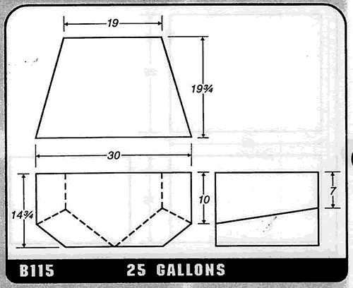 Buy 25 Gallon Plastic Marine Water or Waste Holding Tank by Ronco Plastics for only $379.99