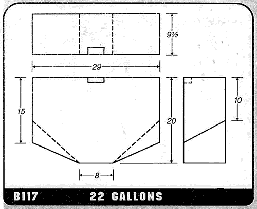 Buy 22 Gallon Plastic Marine Water Tank without Fittings by Ronco Plastics for only $293.00