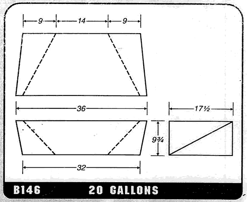 Buy 20 Gallon Plastic Marine Water Tank without Fittings by Ronco Plastics for only $293.00