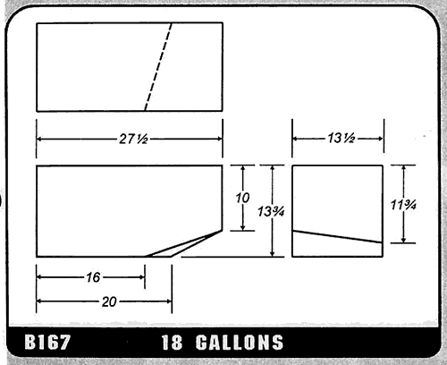 Buy 18 Gallon Plastic Marine Water Tank without Fittings by Ronco Plastics for only $311.00