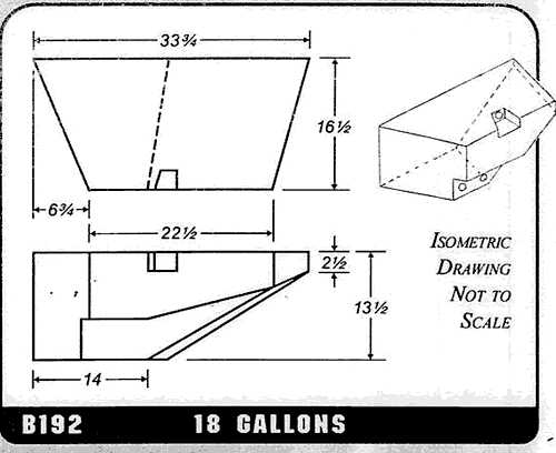 Buy 18 Gallon Plastic Marine Water Tank without Fittings by Ronco Plastics for only $293.00