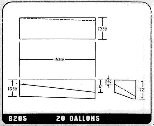 Buy 20 Gallon Plastic Marine Water Tank without Fittings by Ronco Plastics for only $330.00