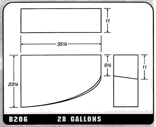 Buy 28 Gallon Plastic Marine Water Tank without Fittings by Ronco Plastics for only $385.00