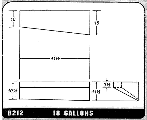 Buy 18 Gallon Plastic Marine Water Tank without Fittings by Ronco Plastics for only $293.00