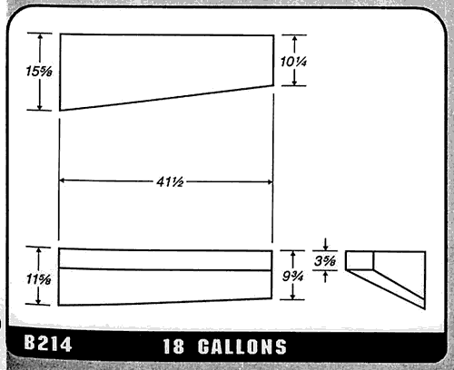 Buy 18 Gallon Plastic Marine Water Tank without Fittings by Ronco Plastics for only $293.00