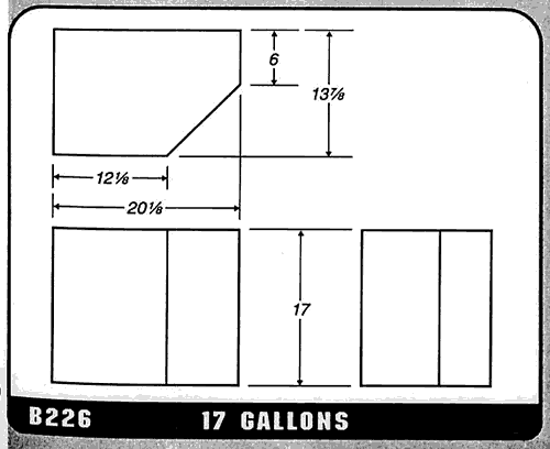 Buy 17 Gallon Plastic Marine Water Tank without Fittings by Ronco Plastics for only $238.00