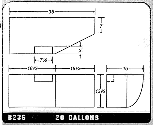 Buy 20 Gallon Plastic Marine Water Tank without Fittings by Ronco Plastics for only $311.00