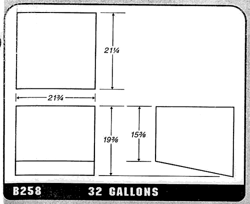 Buy 32 Gallon Plastic Marine Water Tank without Fittings by Ronco Plastics for only $366.00
