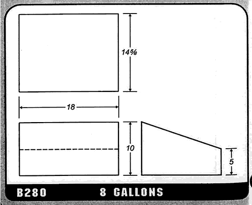 Buy 8 Gallon Plastic Marine Water Tank without Fittings by Ronco Plastics for only $239.99