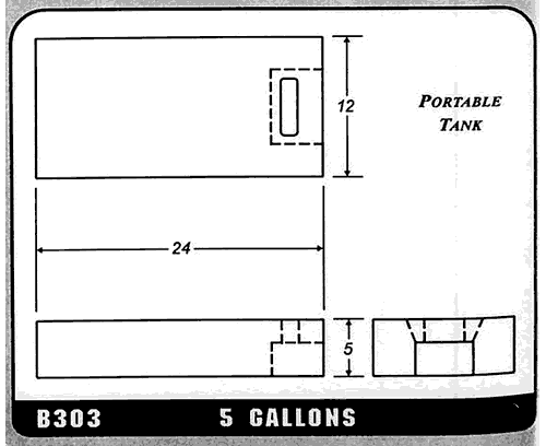 Buy 5 Gallon Plastic Marine Water Tank without Fittings by Ronco Plastics for only $147.00