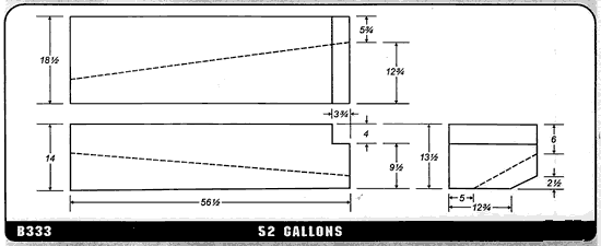Buy 52 Gallon Plastic Marine Water Tank without Fittings by Ronco Plastics for only $513.00