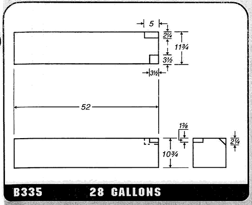 Buy 28 Gallon Plastic Marine Water Tank without Fittings by Ronco Plastics for only $366.00