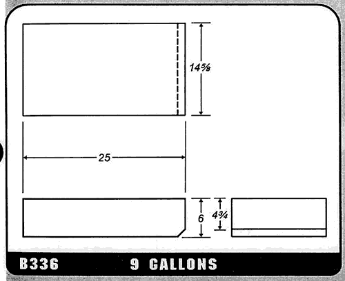 Buy 9 Gallon Plastic Marine Water Tank without Fittings by Ronco Plastics for only $183.00
