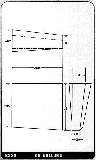 Buy 26 Gallon Plastic Marine Water Tank without Fittings by Ronco Plastics for only $348.00