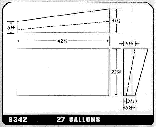 Buy 27 Gallon Plastic Marine Water Tank without Fittings by Ronco Plastics for only $366.00