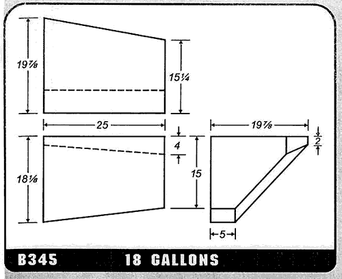 Buy 18 Gallon Plastic Marine Water Tank without Fittings by Ronco Plastics for only $311.00