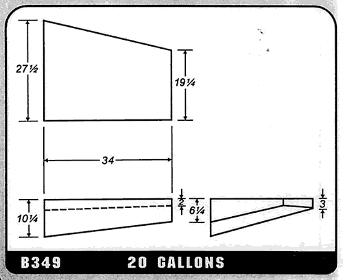 Buy 20 Gallon Plastic Marine Water Tank without Fittings by Ronco Plastics for only $311.00