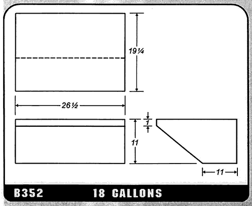 Buy 18 Gallon Plastic Marine Water Tank without Fittings by Ronco Plastics for only $311.00