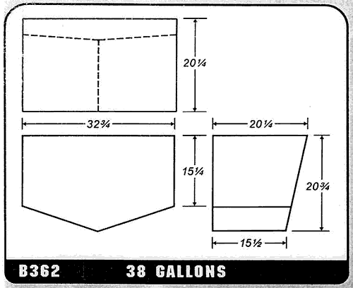 Buy 38 Gallon Plastic Marine Water Tank without Fittings by Ronco Plastics for only $403.00