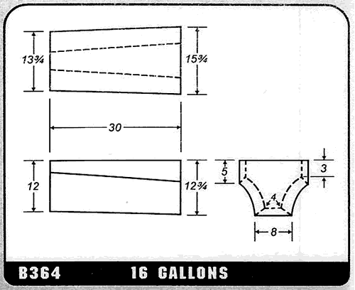 Buy 16 Gallon Plastic Marine Water Tank without Fittings by Ronco Plastics for only $293.00