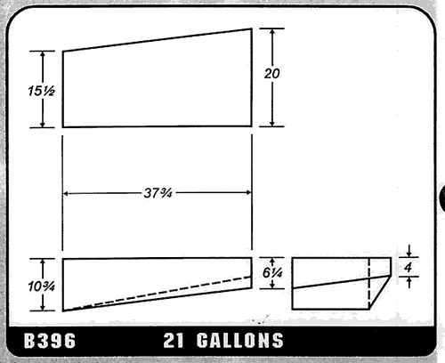 Buy 21 Gallon Plastic Marine Water Tank without Fittings by Ronco Plastics for only $348.00