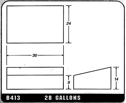 Buy 28 Gallon Plastic Marine Water Tank without Fittings by Ronco Plastics for only $440.00