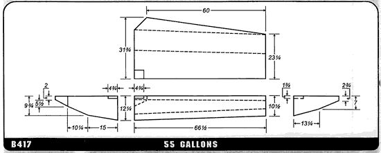 Buy 55 Gallon Plastic Marine Water Tank without Fittings by Ronco Plastics for only $641.00