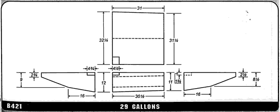 Buy 29 Gallon Plastic Marine Water Tank without Fittings by Ronco Plastics for only $494.00