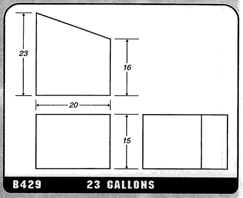 Buy 23 Gallon Plastic Marine Water Tank without Fittings by Ronco Plastics for only $366.00