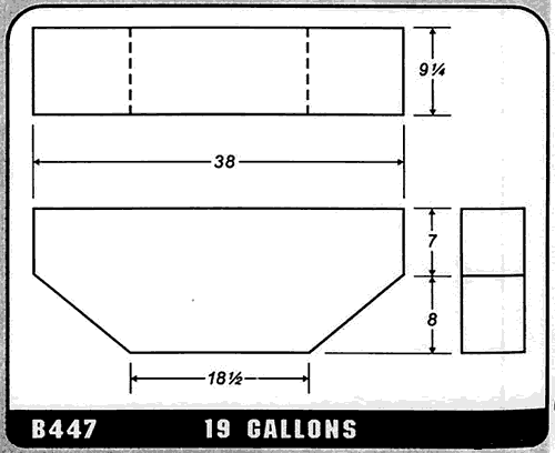 Buy 19 Gallon Plastic Marine Water Tank without Fittings by Ronco Plastics for only $403.00