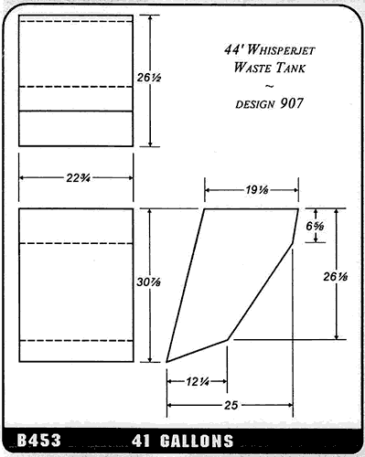 Buy 41 Gallon Plastic Marine Water Tank without Fittings by Ronco Plastics for only $421.00