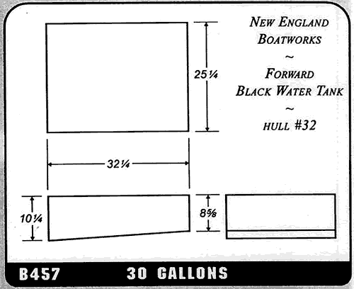 Buy 30 Gallon Plastic Marine Water Tank without Fittings by Ronco Plastics for only $440.00