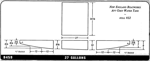 Buy 27 Gallon Plastic Marine Water Tank without Fittings by Ronco Plastics for only $440.00