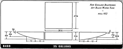 Buy 35 Gallon Plastic Marine Water Tank without Fittings by Ronco Plastics for only $494.00