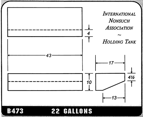 Buy 22 Gallon Plastic Marine Water or Waste Holding Tank by Ronco Plastics for only $330.00