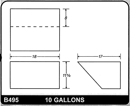 Buy 10 Gallon Plastic Marine Water Tank without Fittings by Ronco Plastics for only $256.00