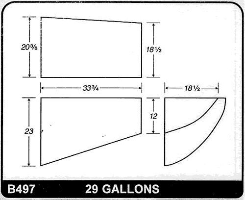 Buy 29 Gallon Plastic Marine Water Tank without Fittings by Ronco Plastics for only $330.00
