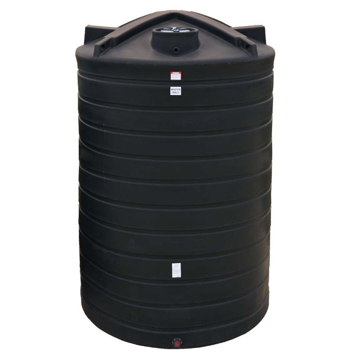 Buy 5200 Gallon Plastic Vertical Liquid Storage Tank in Black by Enduraplas of Black color for only $7,006.50