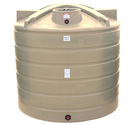 Buy 2100 Gallon Plastic Vertical Water Storage Tank in Beige by Enduraplas of Beige color for only $1,858.50