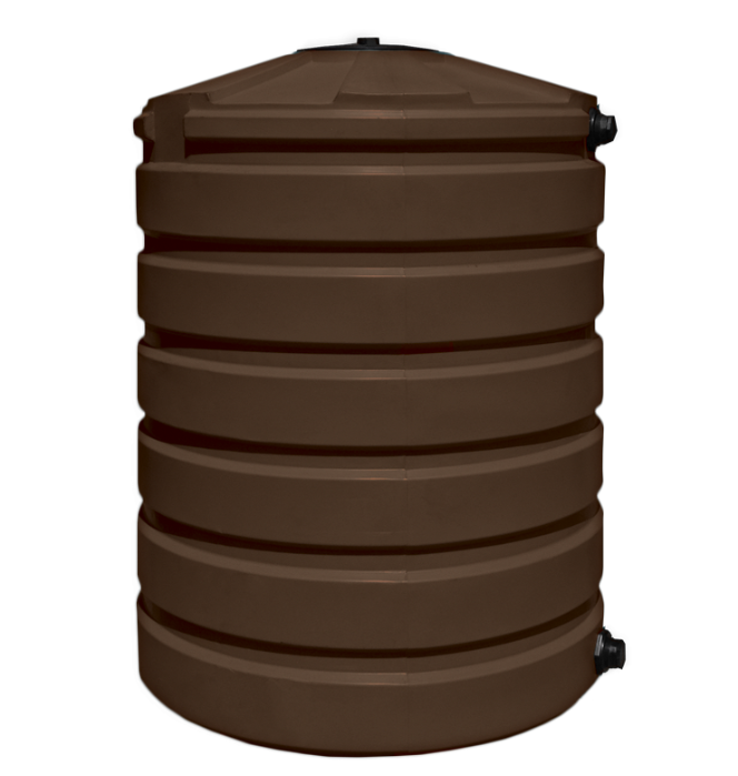 Buy 420 Gallon Plastic Vertical Rainwater Harvesting Tank in Brown by Bushman of Brown color for only $1,059.99