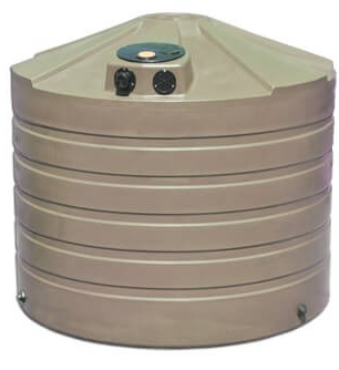 Buy 1320 Gallon Plastic Vertical Rainwater Harvesting Tank in Mocha by Bushman of Mocha color for only $1,699.99