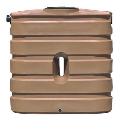 Buy 130 Gallon Plastic Vertical Rainwater Harvesting Tank with Slimline Design in Mocha by Bushman of Mocha color for only $1,175.99