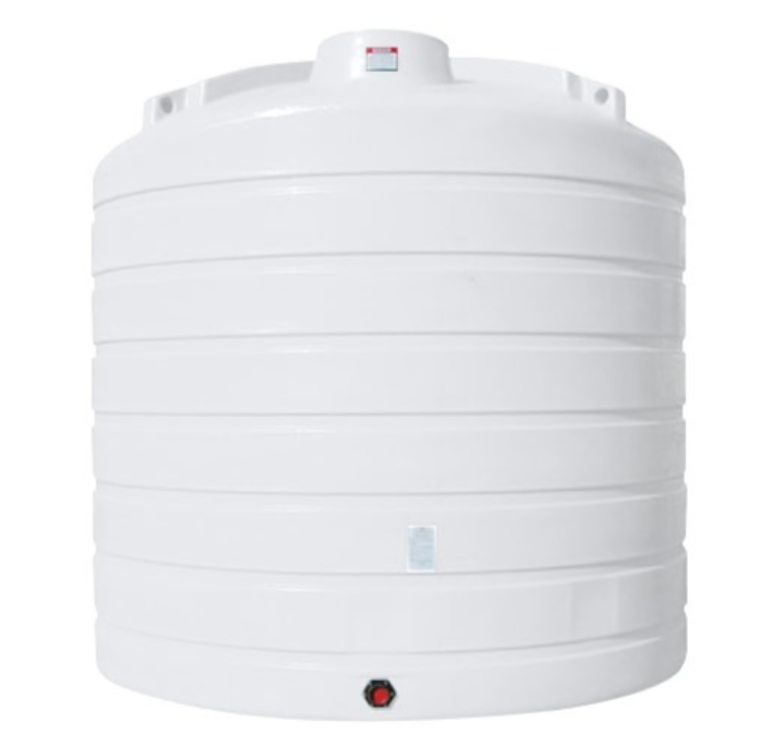 Buy 8000 Gallon Plastic Vertical Liquid Storage Tank in White by Enduraplas of White color for only $12,582.00