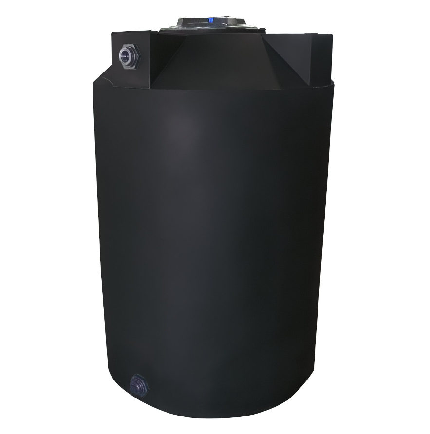 Buy 250 Gallon Plastic Vertical Water Storage Tank in Black by Bushman of Black color for only $938.99